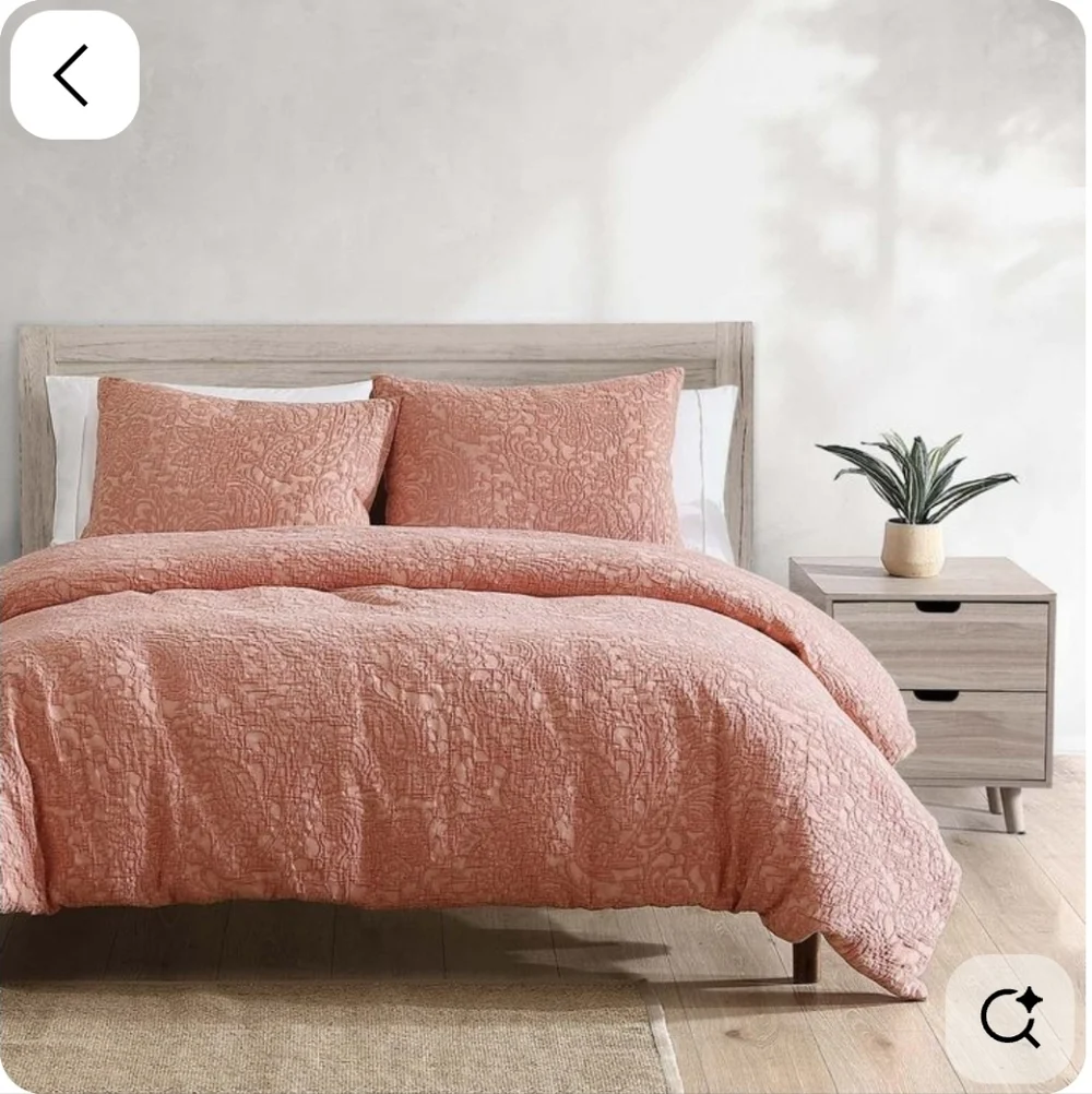 Better Homes & Gardens Terracotta Tonal Matelasse Duvet Cover Full/Queen